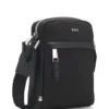 Reporter bag with leather trims