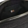 Reporter bag with leather trims