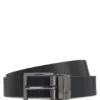 Reversible belt in Italian leather