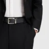Reversible belt in Italian leather
