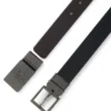 Reversible belt in Italian leather