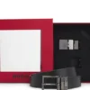Reversible belt in Italian leather