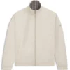 Reversible checked jacket with water-repellent finish