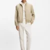 Reversible jacket in peached fabric