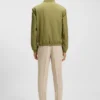 Reversible jacket in peached fabric