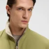 Reversible jacket in peached fabric