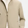 Reversible jacket in peached fabric