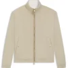 Reversible jacket in peached fabric