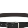Reversible leather belt with smooth and textured finishes Reversible leather belt with smooth and textured finishes