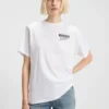 Rhinestone-artwork T-shirt in cotton jersey