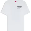 Rhinestone-artwork T-shirt in cotton jersey