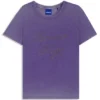 Rhinestone-logo slim-fit T-shirt in stretch cotton