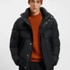 Rib-knit virgin-wool beanie with logo plaque