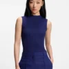 Ribbed top with mock neckline Ribbed top with mock neckline