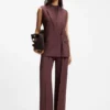Ribbed top with mock neckline Ribbed top with mock neckline