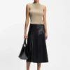 Ribbed top with mock neckline Ribbed top with mock neckline