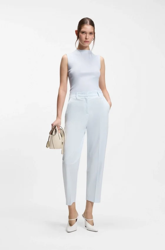 Ribbed top with mock neckline Ribbed top with mock neckline