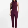 Ribbed top with mock neckline Ribbed top with mock neckline