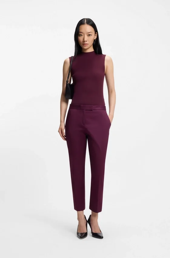 Ribbed top with mock neckline Ribbed top with mock neckline