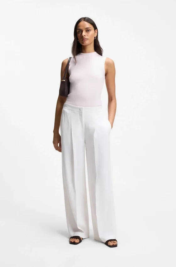 Ribbed top with mock neckline Ribbed top with mock neckline