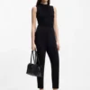 Ribbed top with mock neckline Ribbed top with mock neckline
