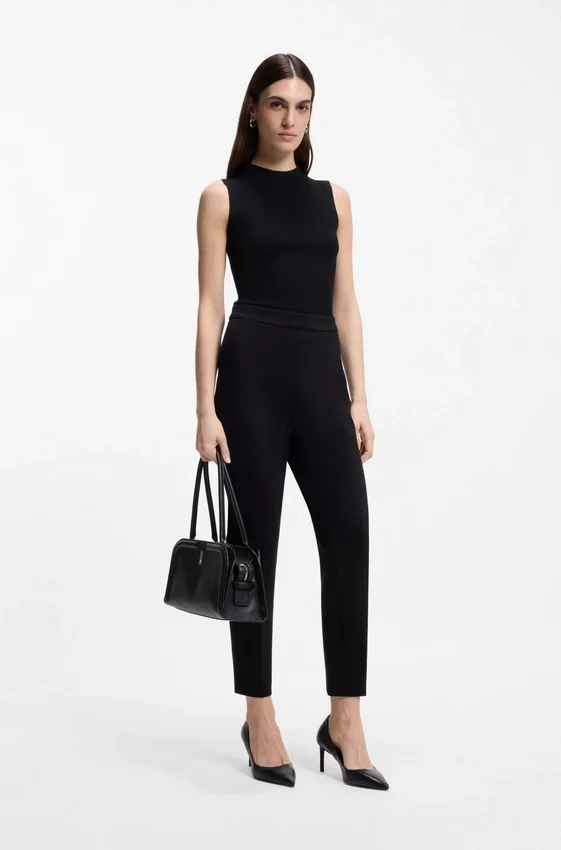 Ribbed top with mock neckline Ribbed top with mock neckline