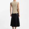 Ribbed top with mock neckline Ribbed top with mock neckline
