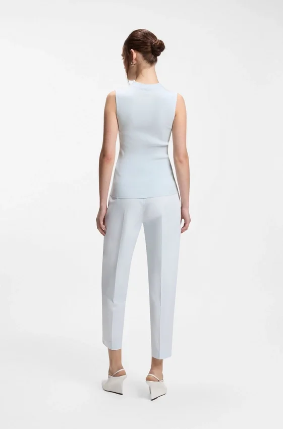 Ribbed top with mock neckline Ribbed top with mock neckline