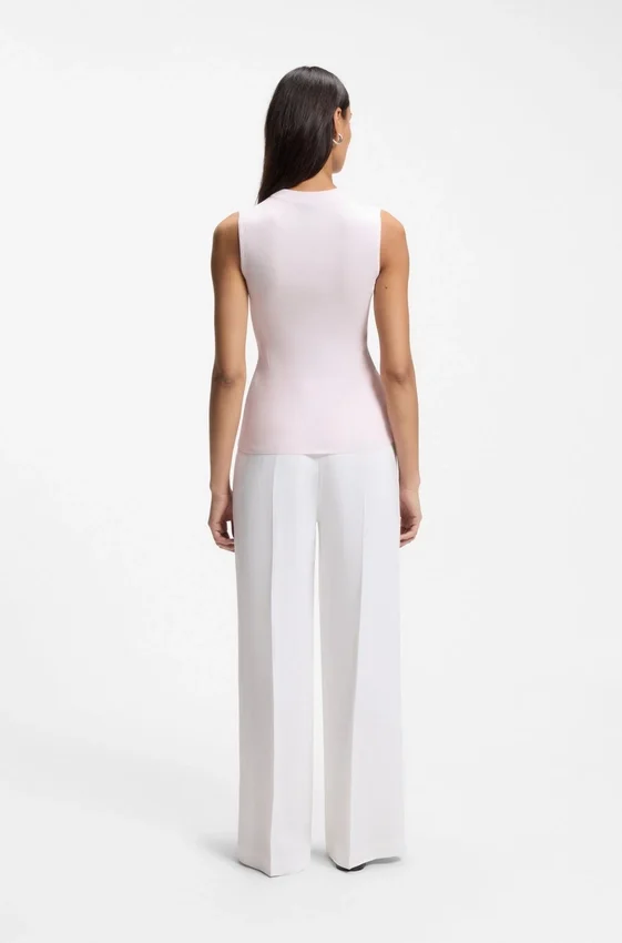 Ribbed top with mock neckline Ribbed top with mock neckline