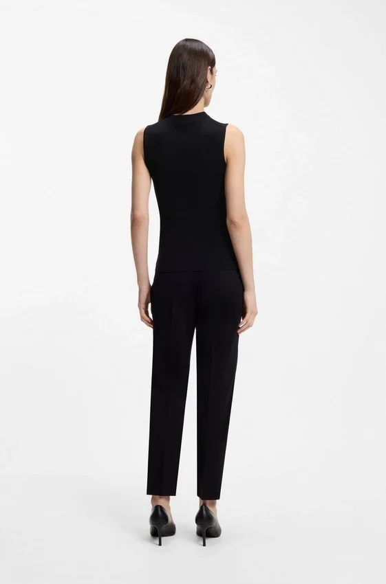 Ribbed top with mock neckline Ribbed top with mock neckline