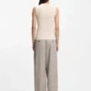 Ribbed top with mock neckline Ribbed top with mock neckline