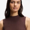 Ribbed top with mock neckline Ribbed top with mock neckline