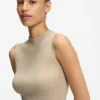 Ribbed top with mock neckline Ribbed top with mock neckline