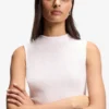 Ribbed top with mock neckline Ribbed top with mock neckline