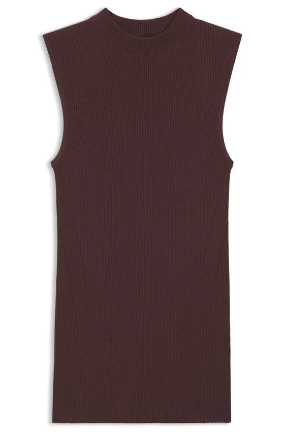 Ribbed top with mock neckline Ribbed top with mock neckline