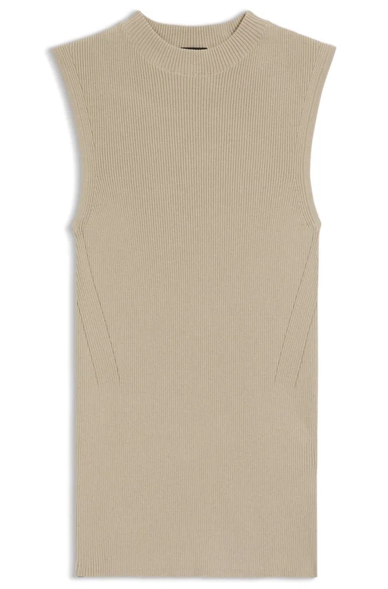 Ribbed top with mock neckline Ribbed top with mock neckline
