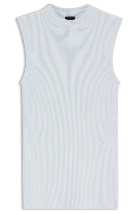 Ribbed top with mock neckline Ribbed top with mock neckline