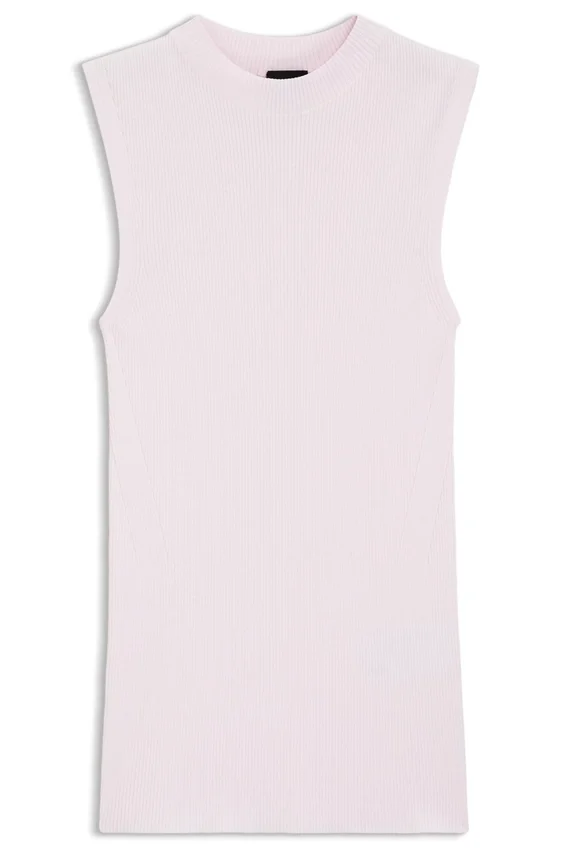 Ribbed top with mock neckline Ribbed top with mock neckline