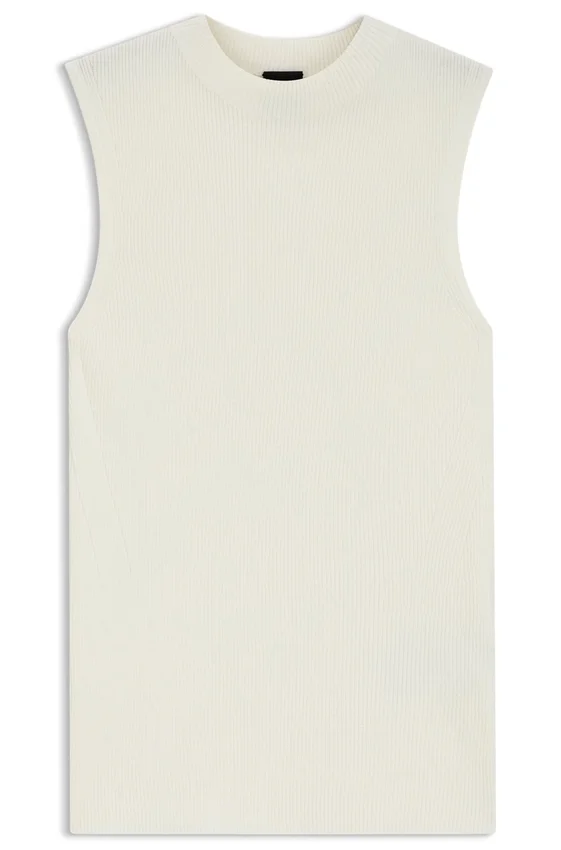 Ribbed top with mock neckline Ribbed top with mock neckline