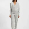 Ribbed-trim cardigan in cashmere