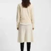 Ribbed-trim cardigan in cashmere