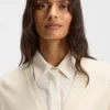 Ribbed-trim cardigan in cashmere