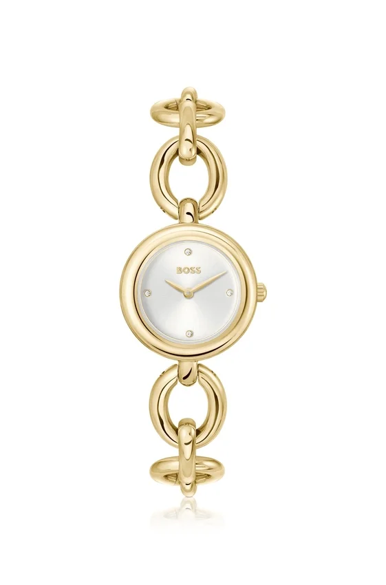 Ring-bracelet watch in gold-tone steel Ring-bracelet watch in gold-tone steel