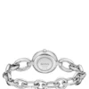 Ring-bracelet watch in silver-tone steel