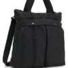 Ripstop tote bag with logo lettering