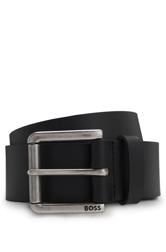 Roller-buckle belt in leather Roller-buckle belt in leather