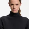 Rollneck sweater dress in virgin wool