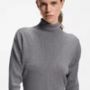 Rollneck sweater dress in virgin wool