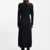 Rollneck sweater dress in virgin wool