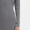 Rollneck sweater dress in virgin wool